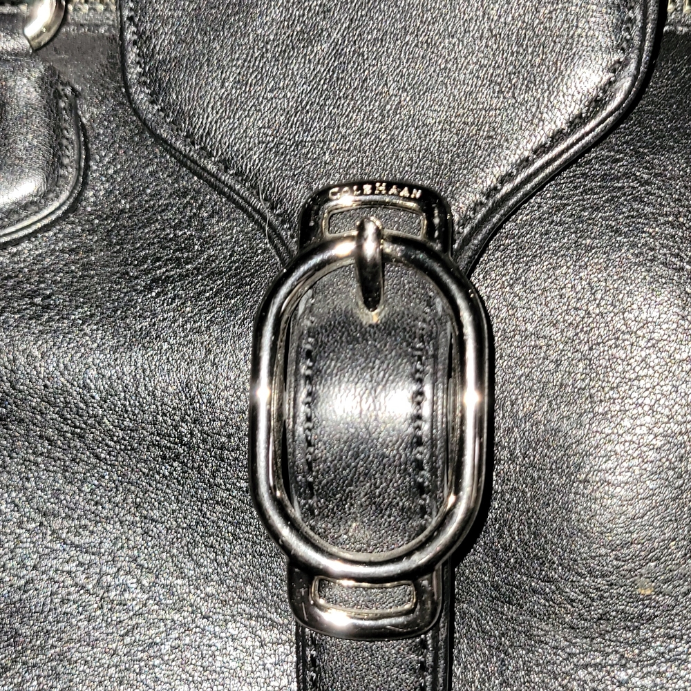 Cole Haan Black Leather Shoulder Bag - Picture 2 of 10